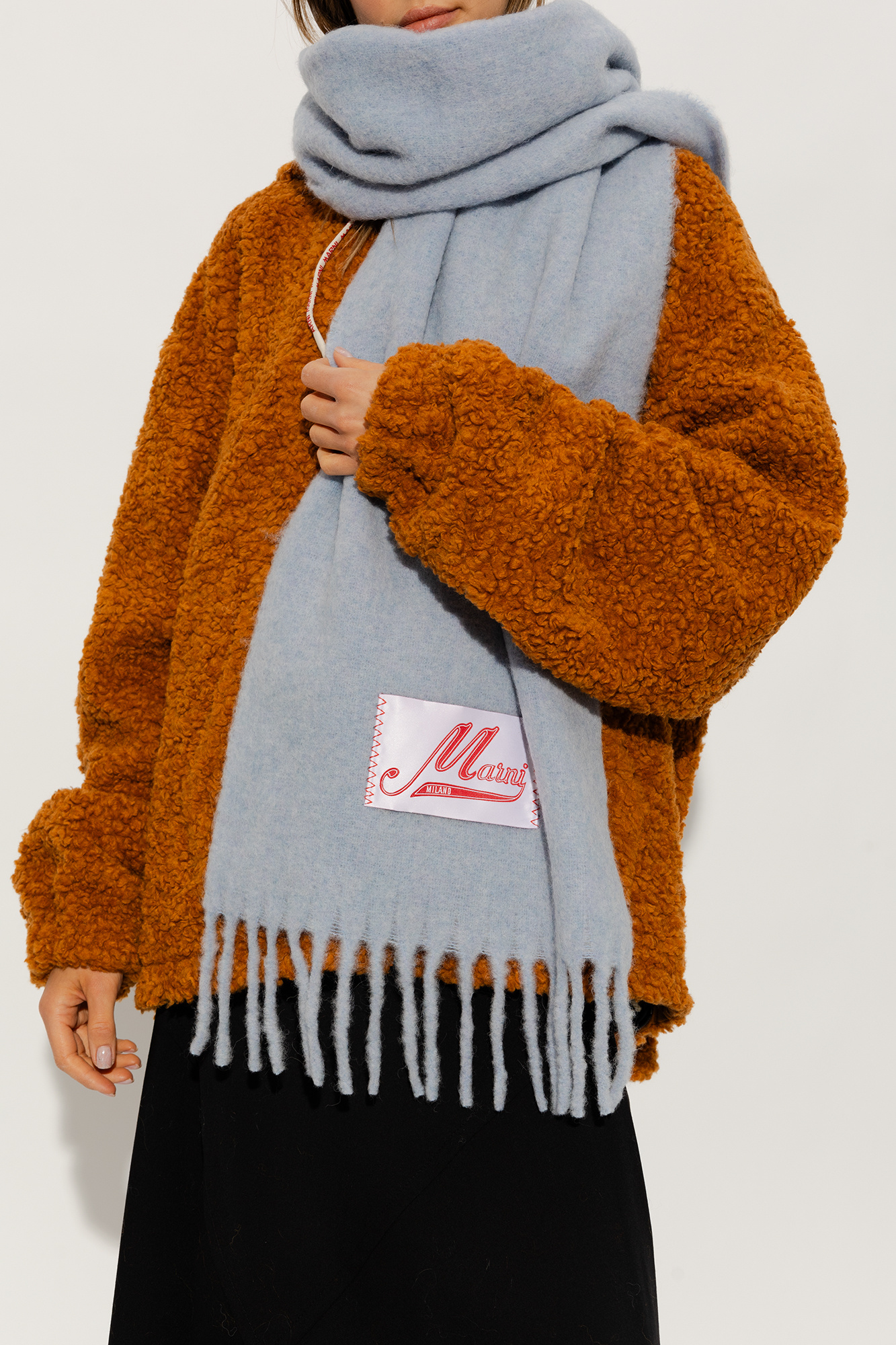 ☆韓国の人気☆【MARNI】☆LOGO PATCH SCARF☆ORANGE☆ レディース】SCARF | MARNI(マルニ) / ファッション雑貨